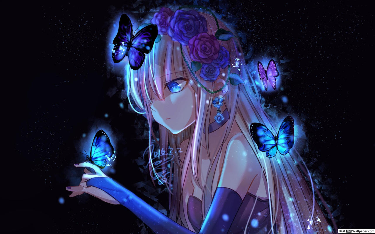 Anime-girl-and-butterflies-wallpaper-2880x1800-266 by gurung on DeviantArt