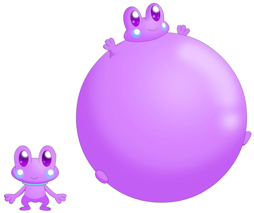 Bubki the frog inflated by Estelarbunny on DeviantArt