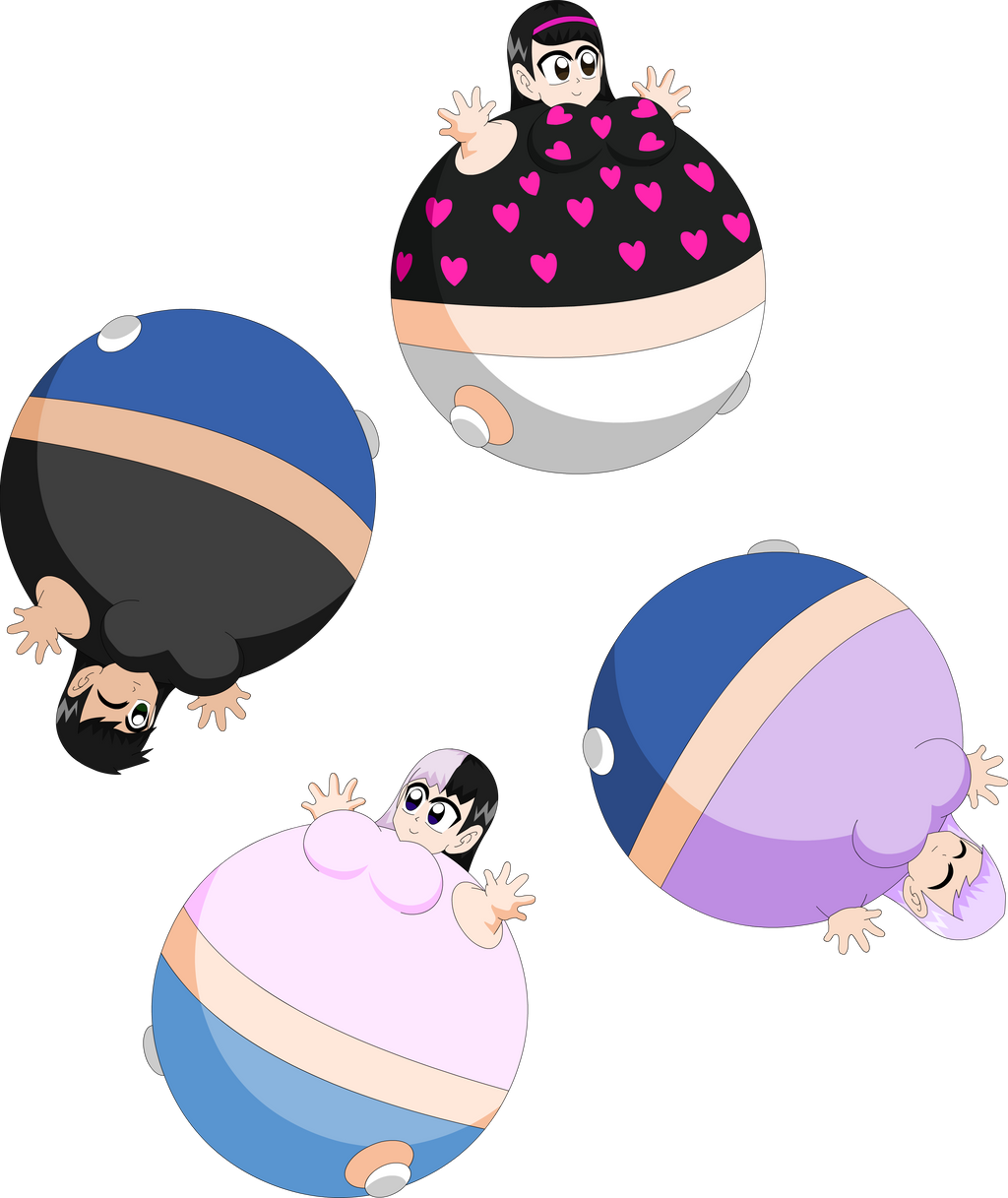 I Inflation Deviantart (HUMAN inflation) Sia and others 3 inflated by Estelarbunny on DeviantArt