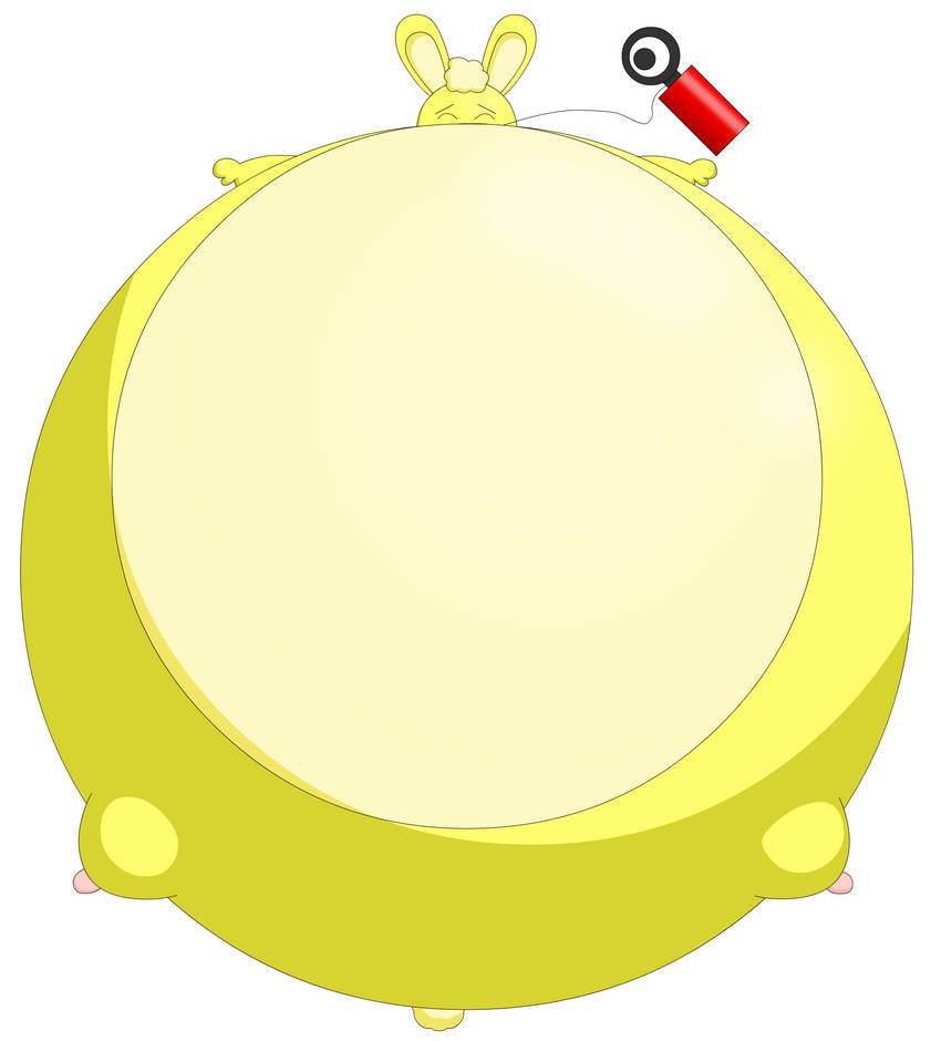 Inflated Cuddles the rabbit HTF by Estelarbunny on DeviantArt