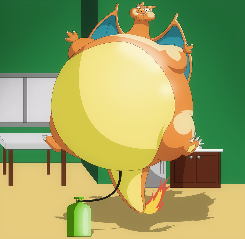 Chara Inflate Charizard Inflated by Estelarbunny on DeviantArt