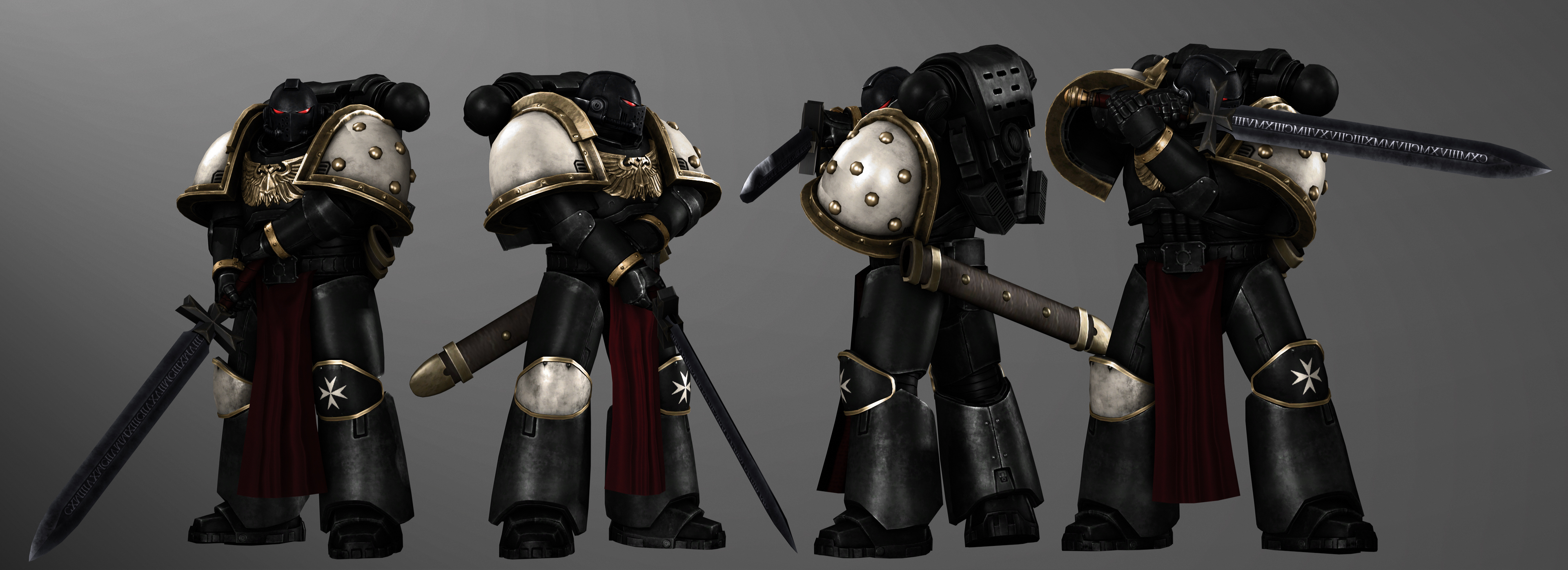 Black Templar Longsword Guards