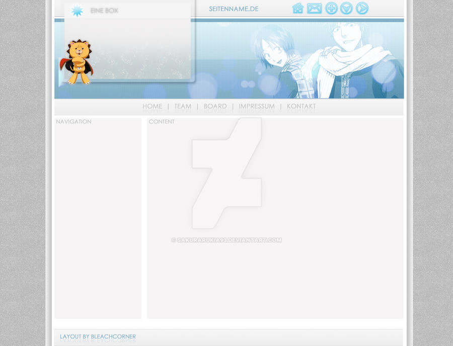 Website Layout by SakuraRukia93 on DeviantArt