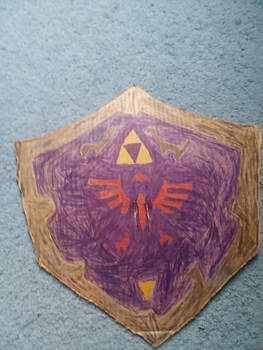 Hylian cardboard shield