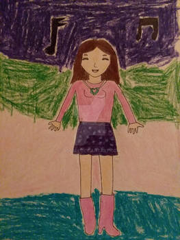 Modern Lizzie Liddell singing