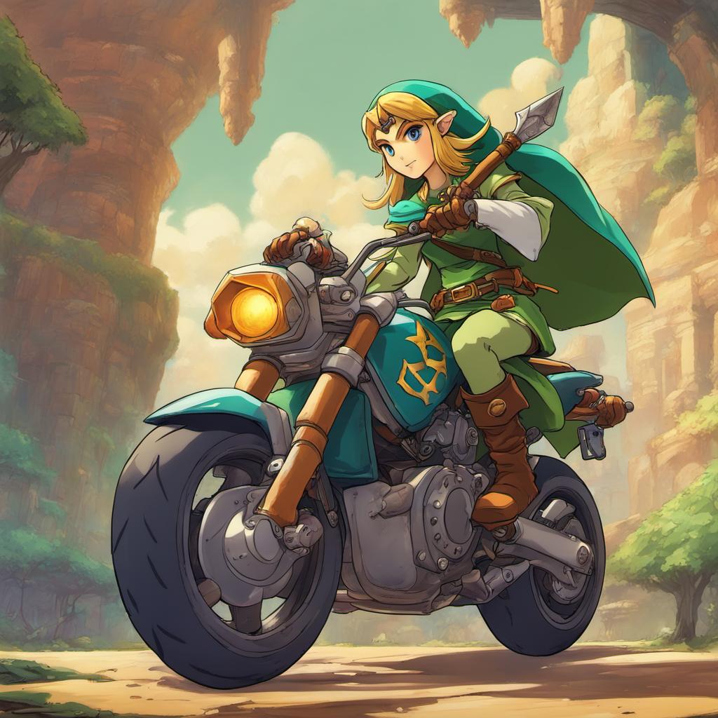 Deviantart Riding Motorcycle Zelda on a motorcycle by TGC189 on DeviantArt