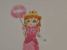 Princess Peach in pastel