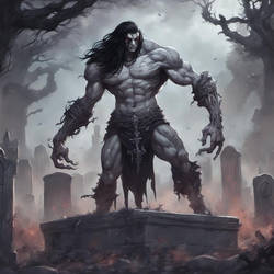 A Shadow human getting ready to raise the dead