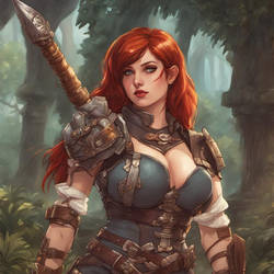Red haired warrior