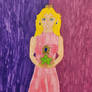 Princess Peach Holding the Bean Star