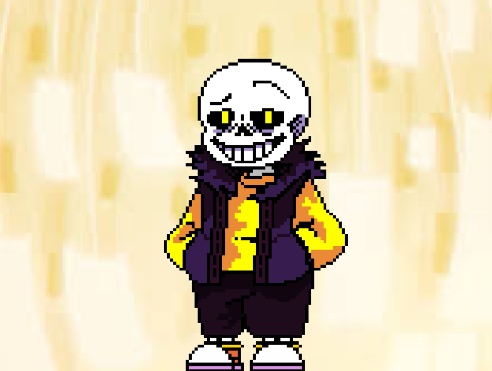 Sans Sprite  Pixel art, Undertale pixel art, Pixel art maker