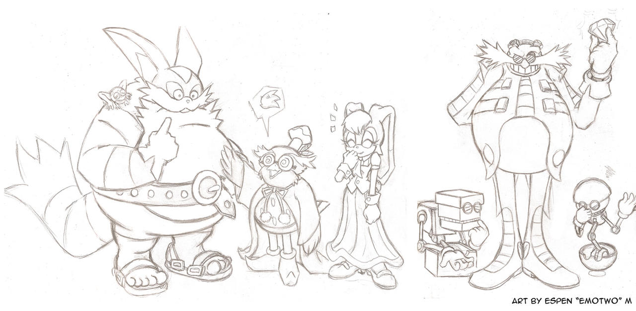 Sonic characters 2nd line-up draft