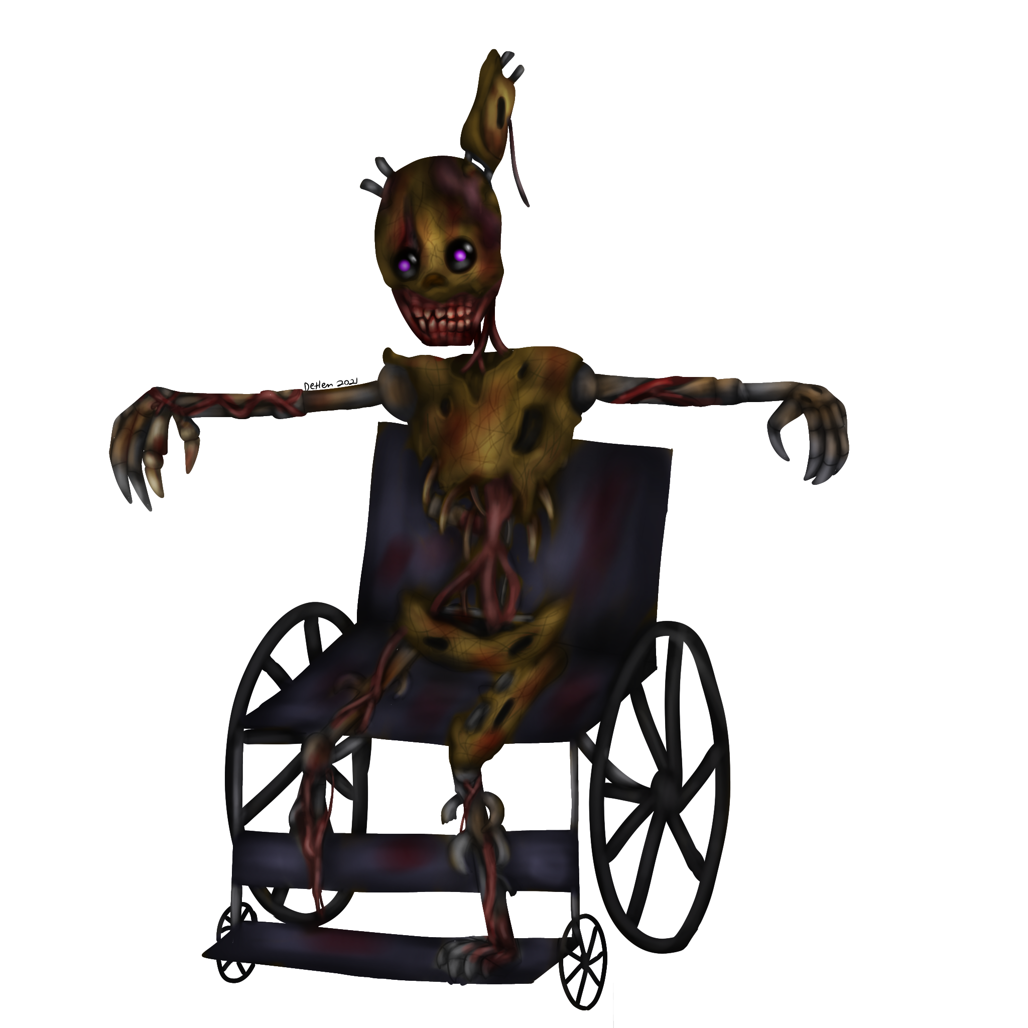 Thought the FNaF:SB animatronics weren't creepy, so I whipped up