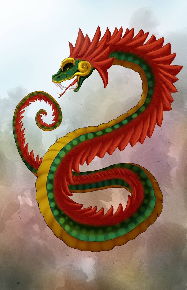 Feathered Serpent By HeilyBlue On DeviantArt feathered-serpent-by-heilyblue-on-deviantart