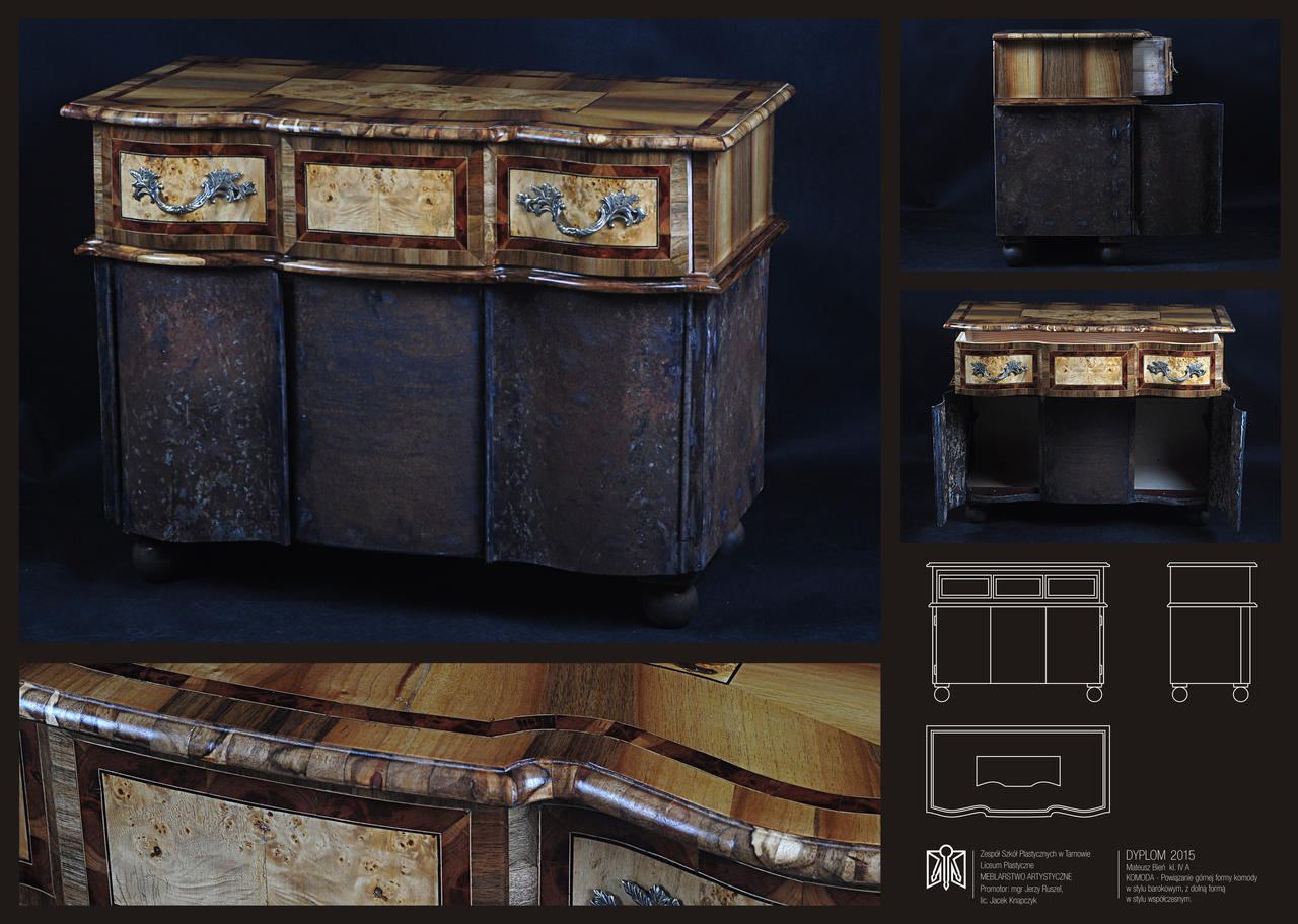 CHEST OF DRAWER (baroque and contemporary)