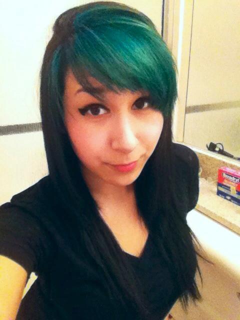 Turquoise Bangs!