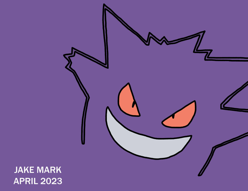 Minimalist Gengar Wallpaper by DrawingJakeM on DeviantArt