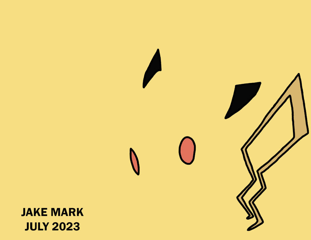 Minimalist Pikachu Wallpaper by DrawingJakeM on DeviantArt