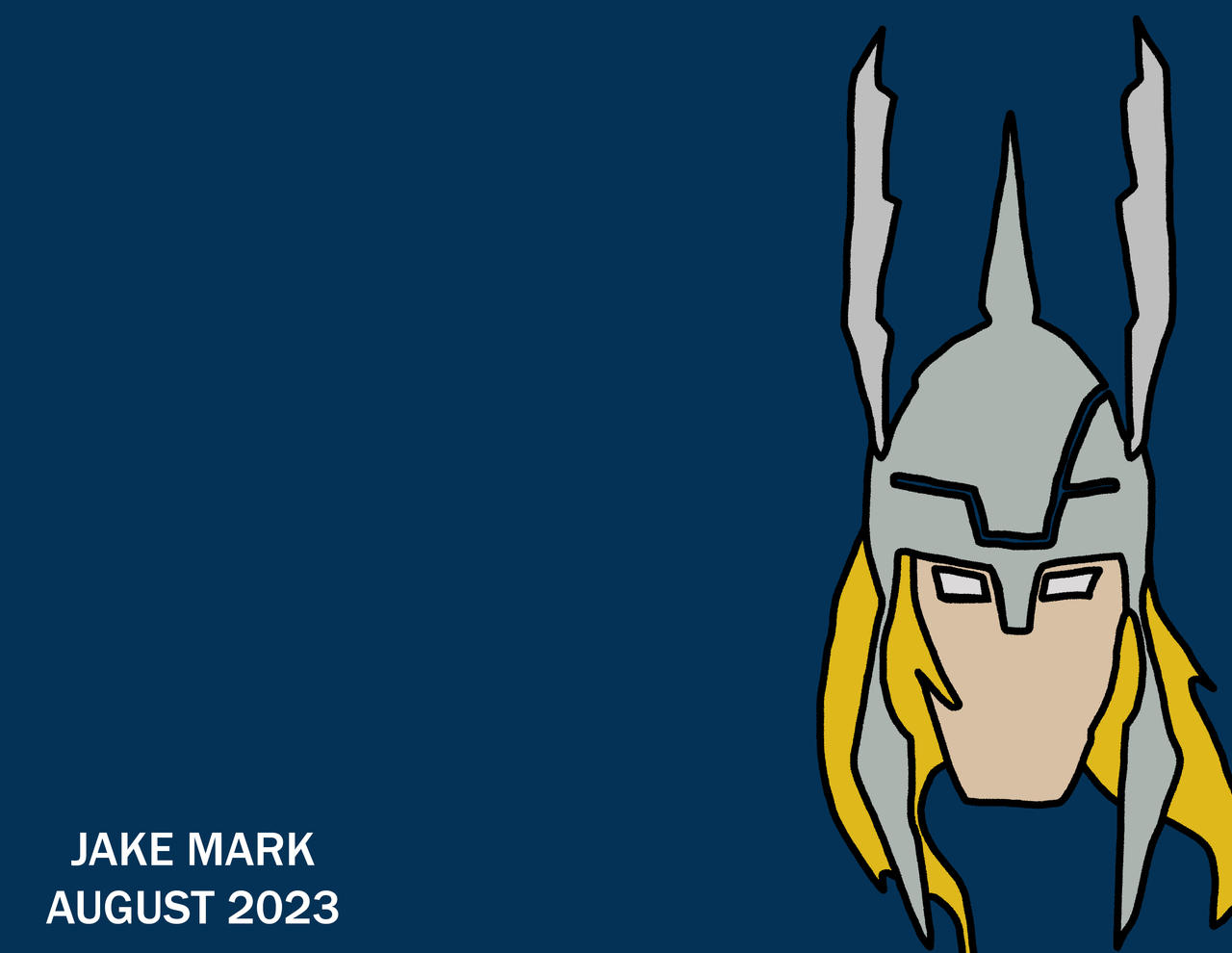 Minimalist Thor Wallpaper by DrawingJakeM on DeviantArt