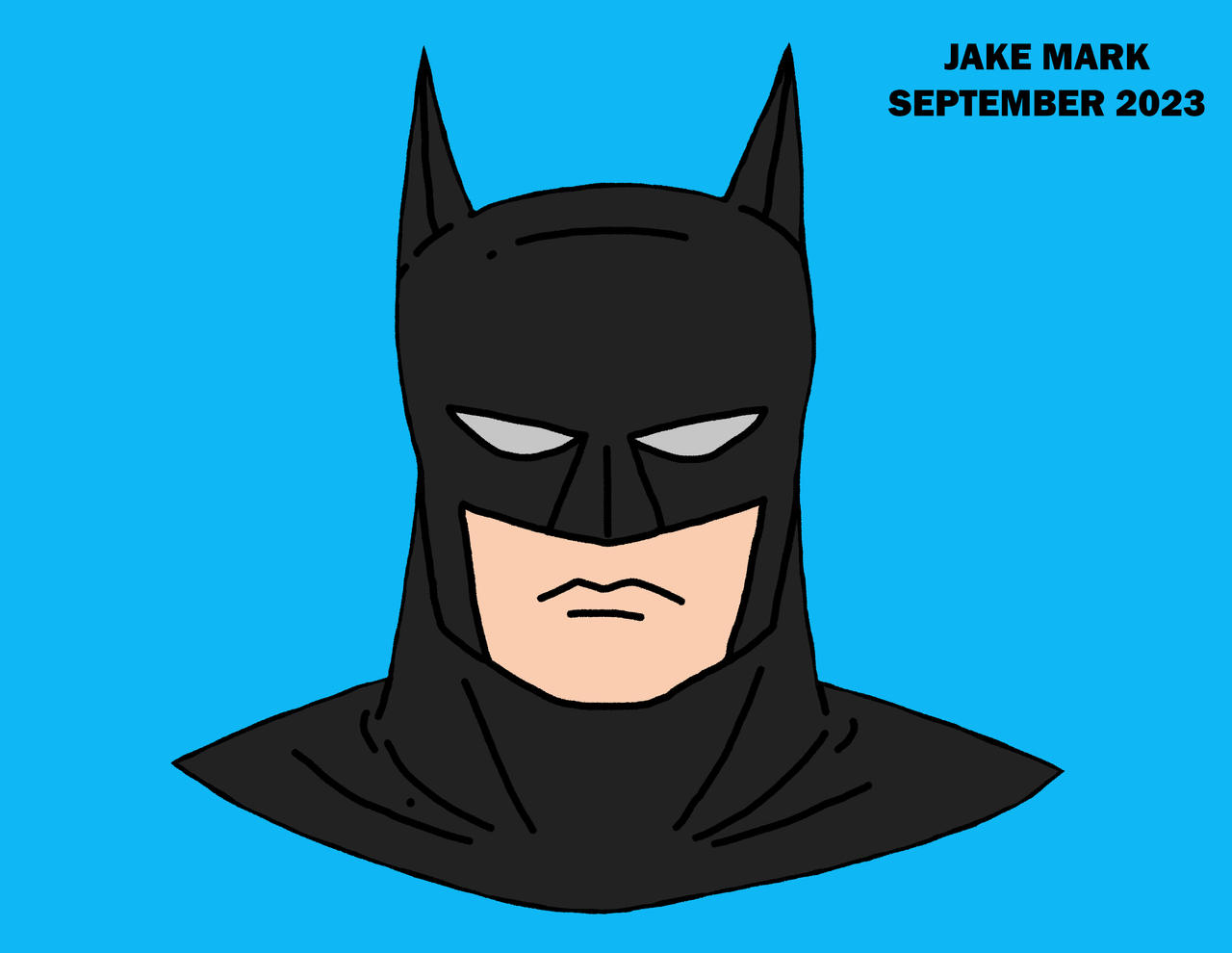 Batman Head From Rear Batman Head by DrawingJakeM on DeviantArt