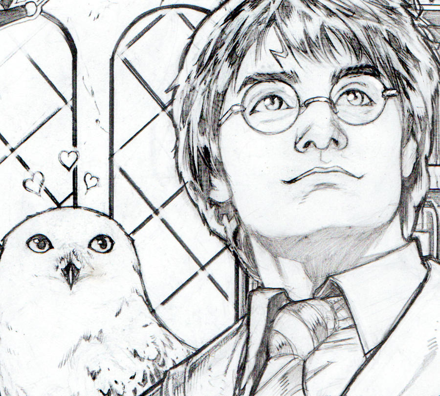 Harry Potter pinup - detail