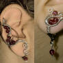 Matching earring and ear cuff