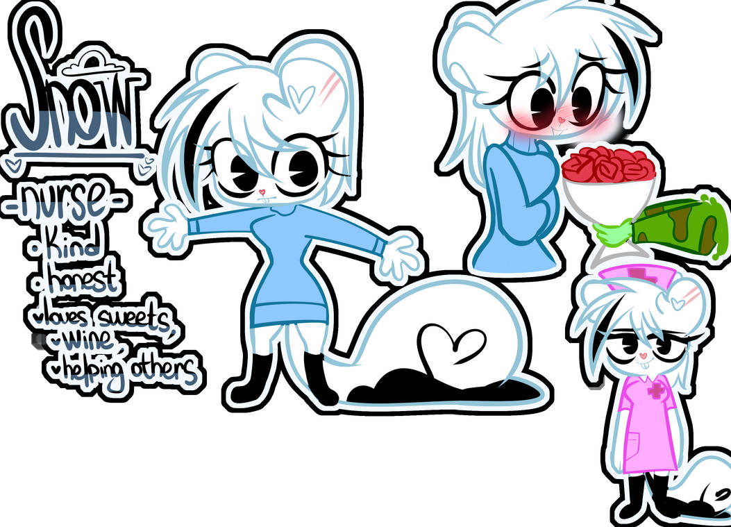 my oc named Snow. (redesign) by Nanaaaaara on DeviantArt