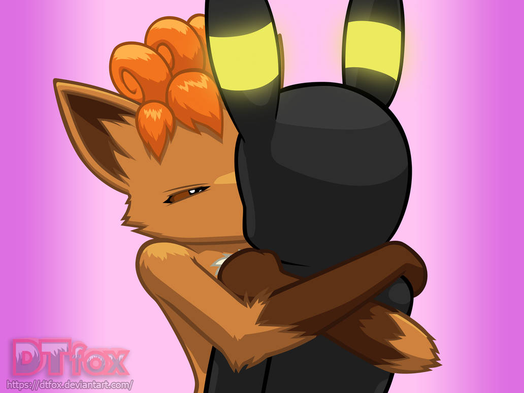 Vulpix - Lovely Kiss by DTfox