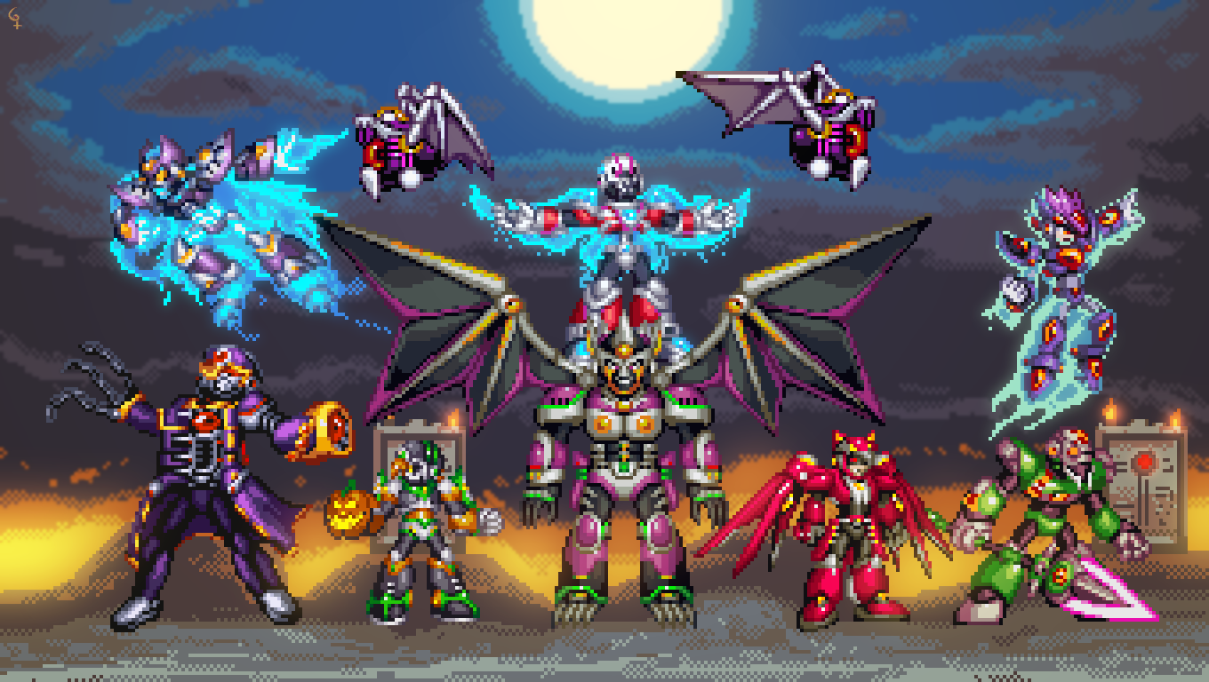 Spooky Reploids by IrregularSaturn on DeviantArt