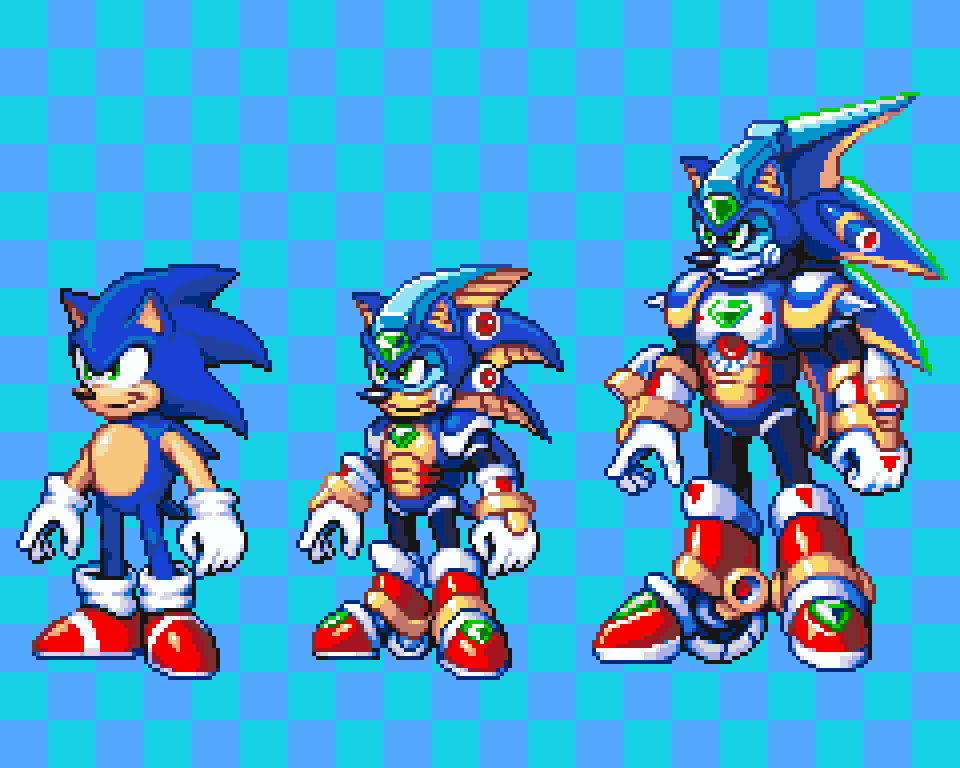 Metal Sonic Sprite Sheet by ZMK30 on DeviantArt