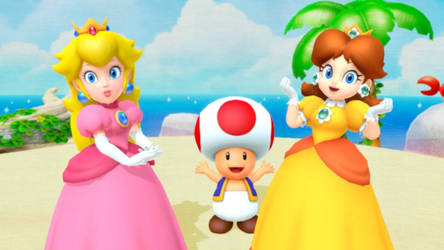 Daisy,Peach et Toad