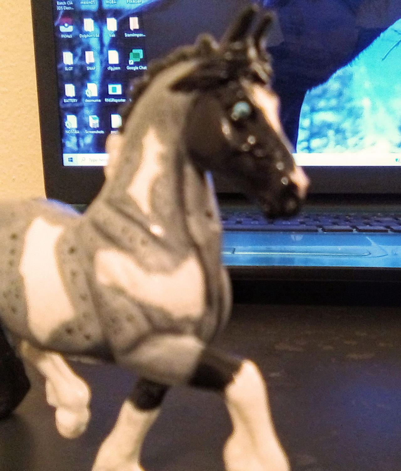 Blue Roan Pinto Friesian Cross Sapphire Dusk 6 by Xenocanid on