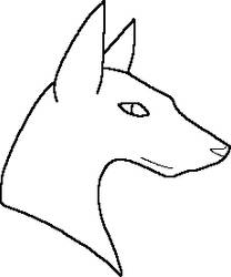 MS Paint Dog Lineart4