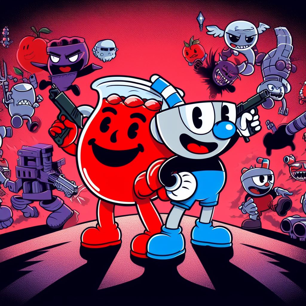 Deviantart Klooaid Kool-Aid Man and Mugman by CrazyCopper on DeviantArt
