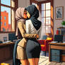 sexy lesbian women kissing