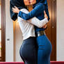 sexy lesbian women kissing