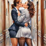 sexy lesbian women kissing