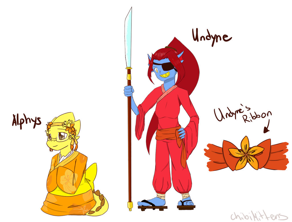 Undyne and Alphys by COREtheRobot on DeviantArt
