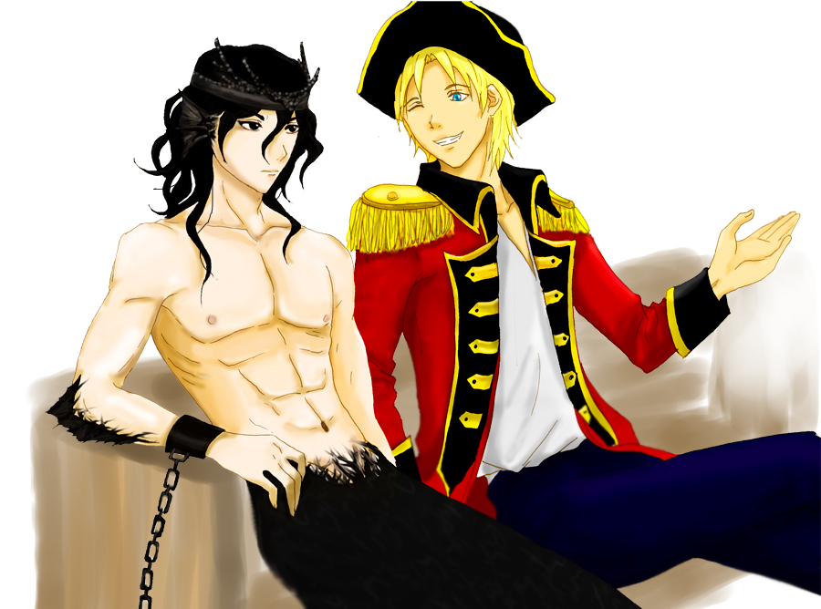 Merman Prince Nico and Pirate Captain Will