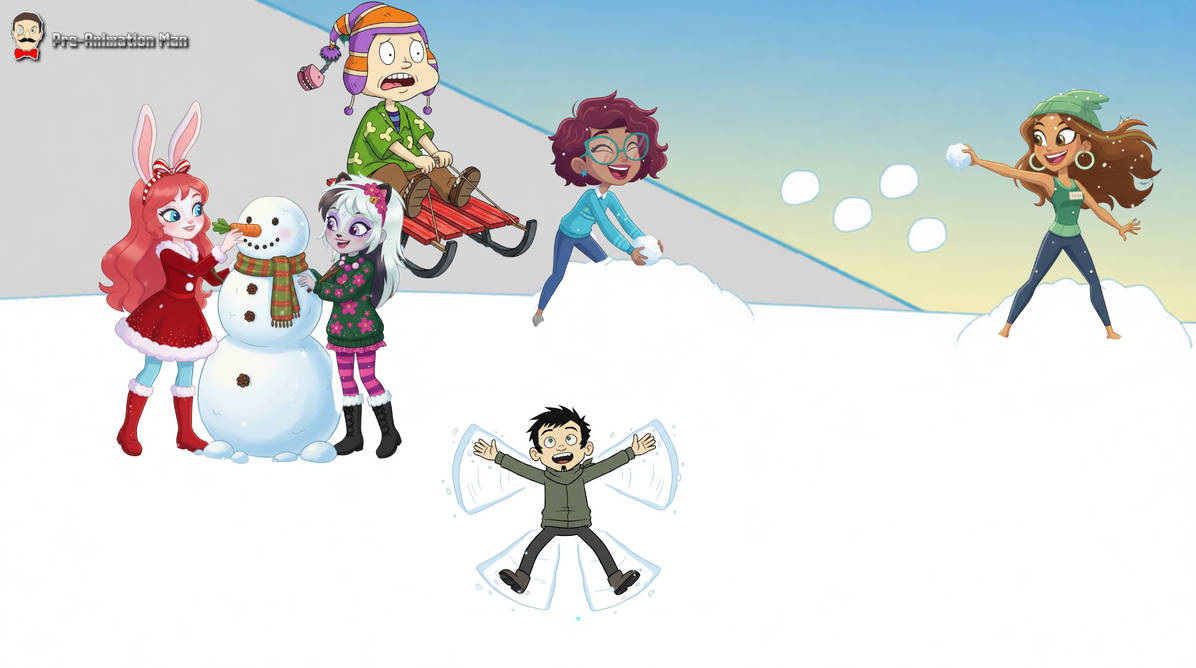Snow Much Fun Animation Fun in the Snow by Pre-AnimationMan on DeviantArt