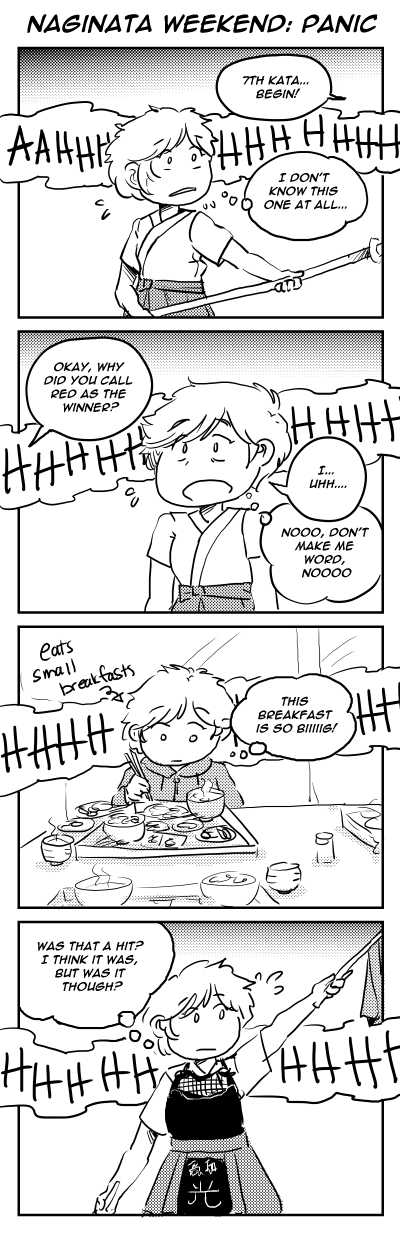 ToaG: Naginata Weekend -- Panic by TriaElf9