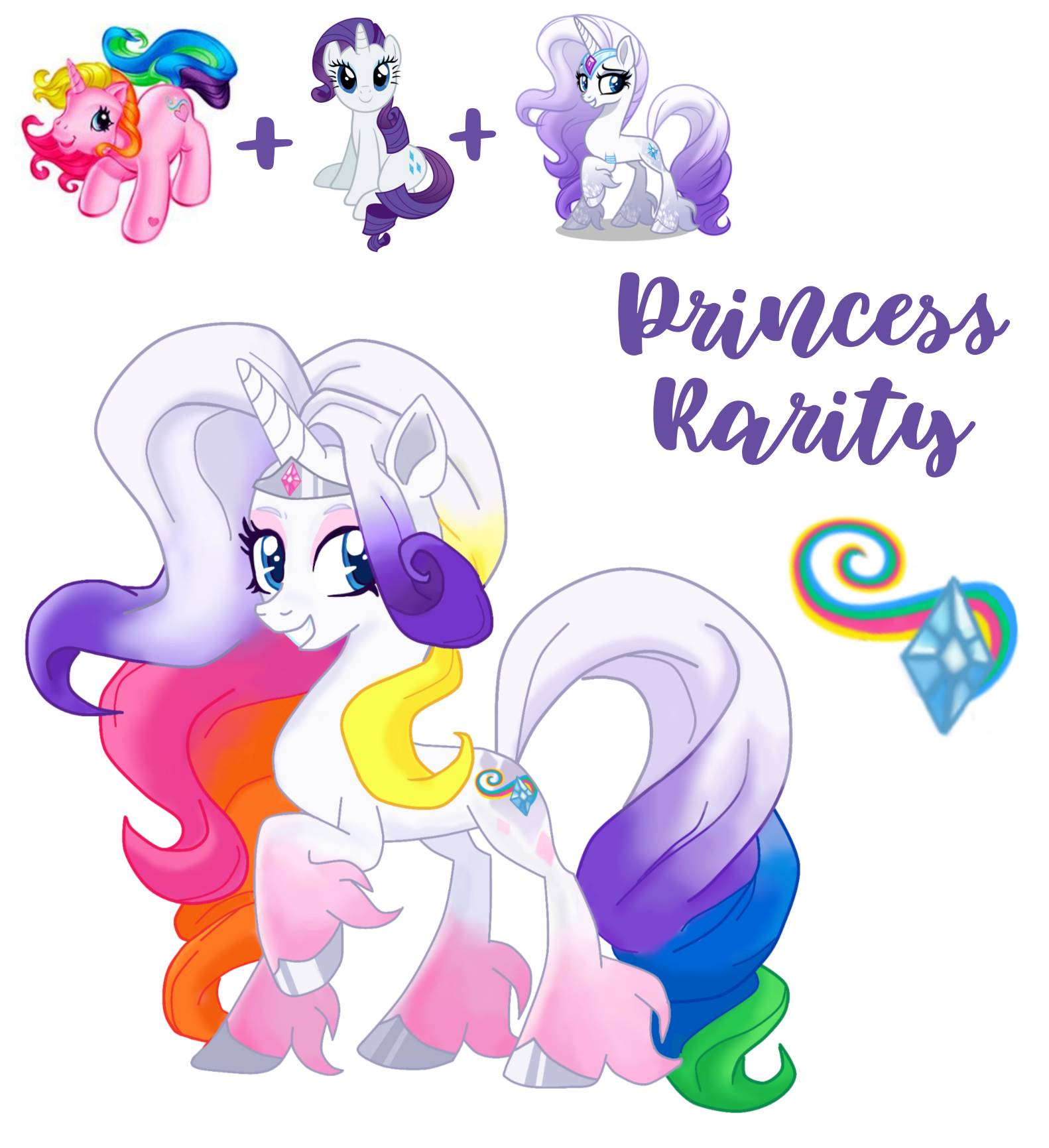 Mlp Rara Fusions Rarity Fusion My Little Pony by vernorexxia on DeviantArt
