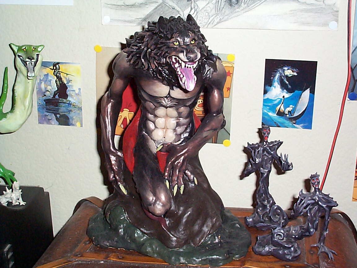 Werewolf sculpture