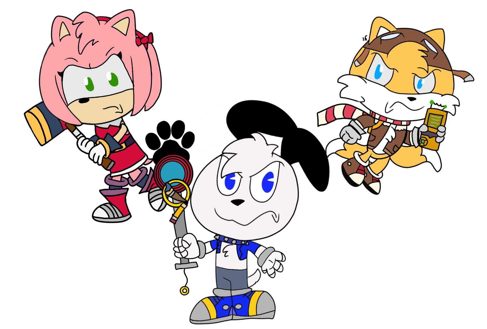 Kingdom Hearts R.J Tails and Amy by RJToons on DeviantArt