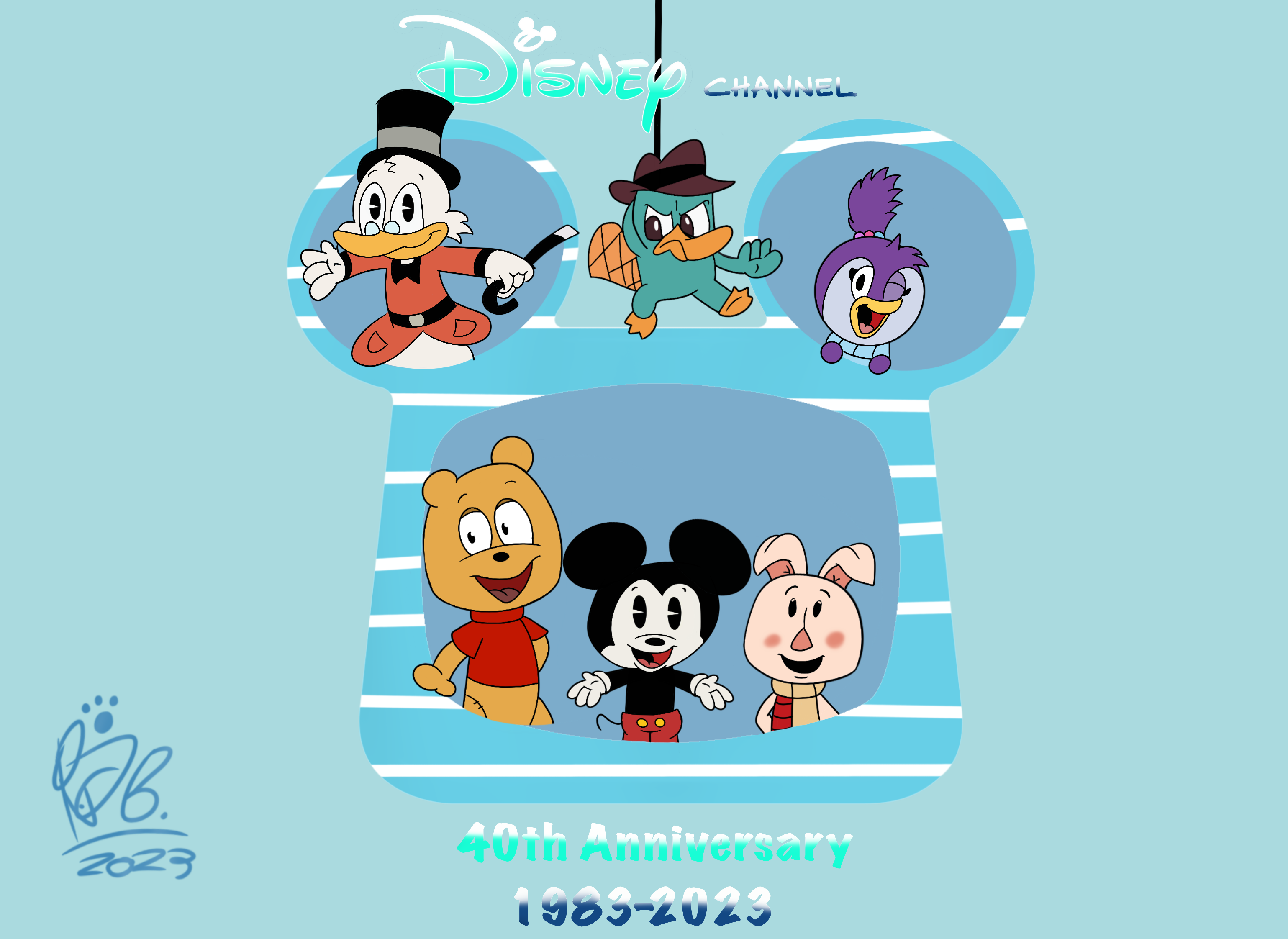 40 Years of Disney Channel by RJToons on DeviantArt