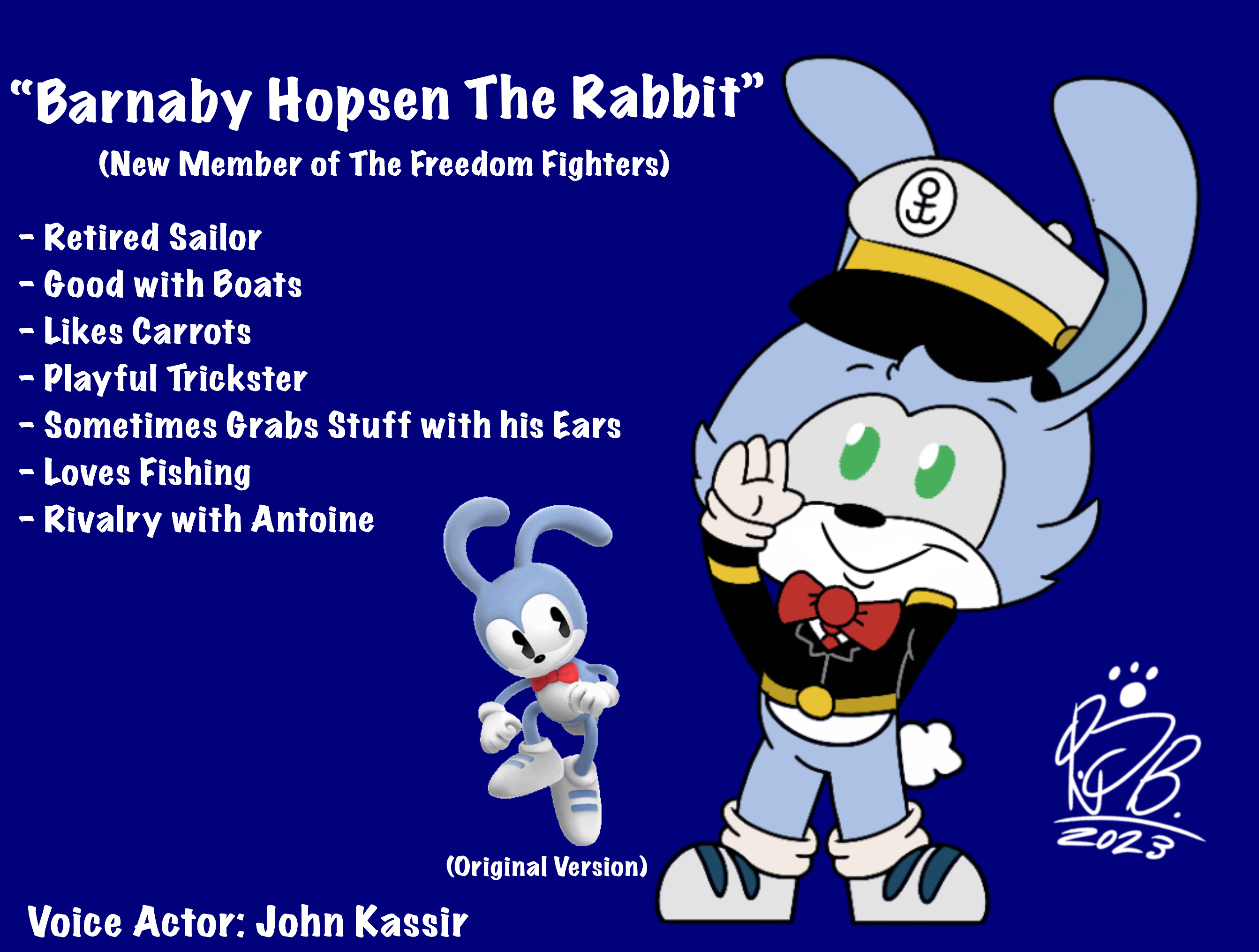 Barnaby Hopsen The Rabbit by RJToons on DeviantArt