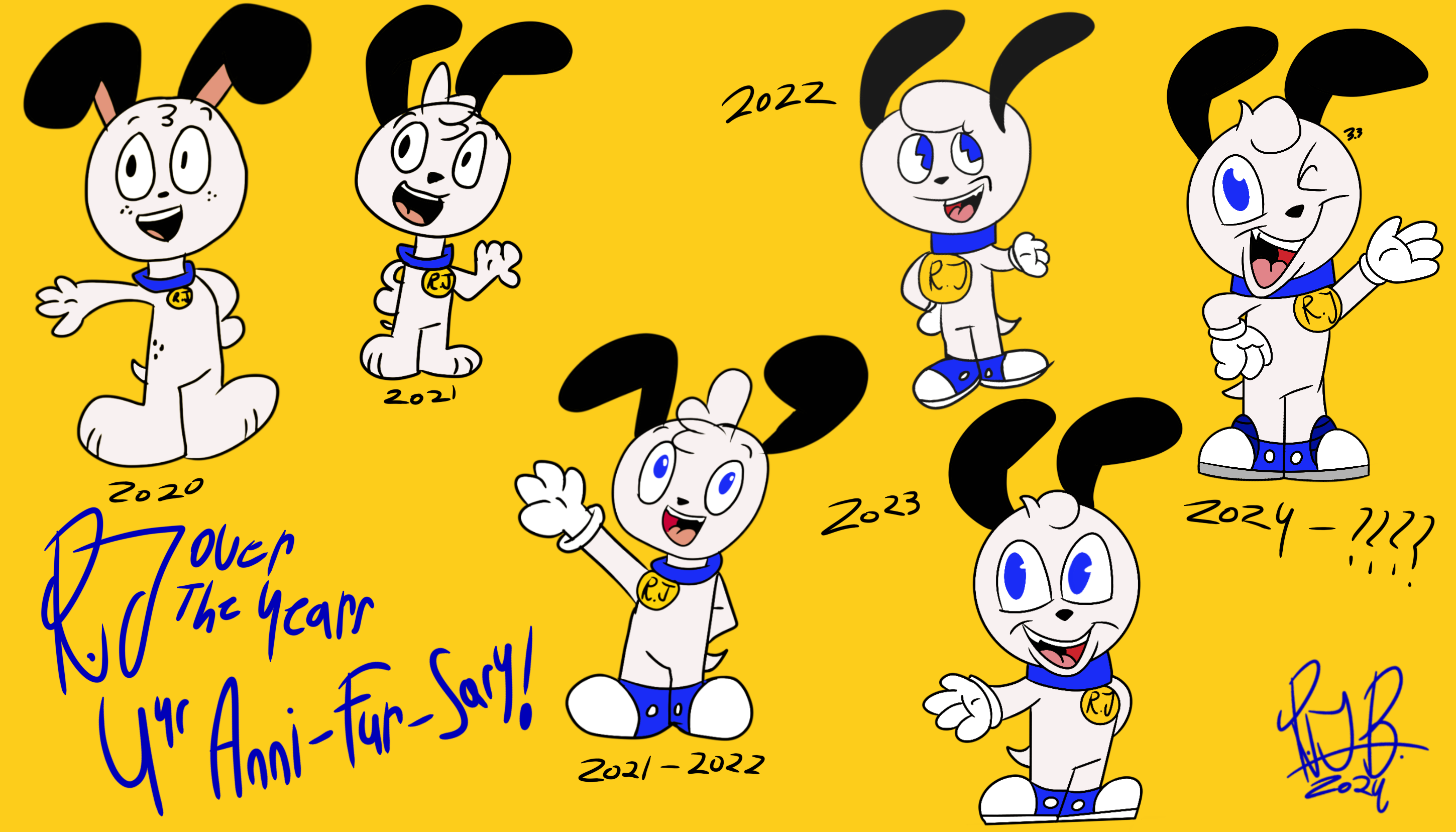 My 4 year Anni-FUR-sary by RJToons on DeviantArt