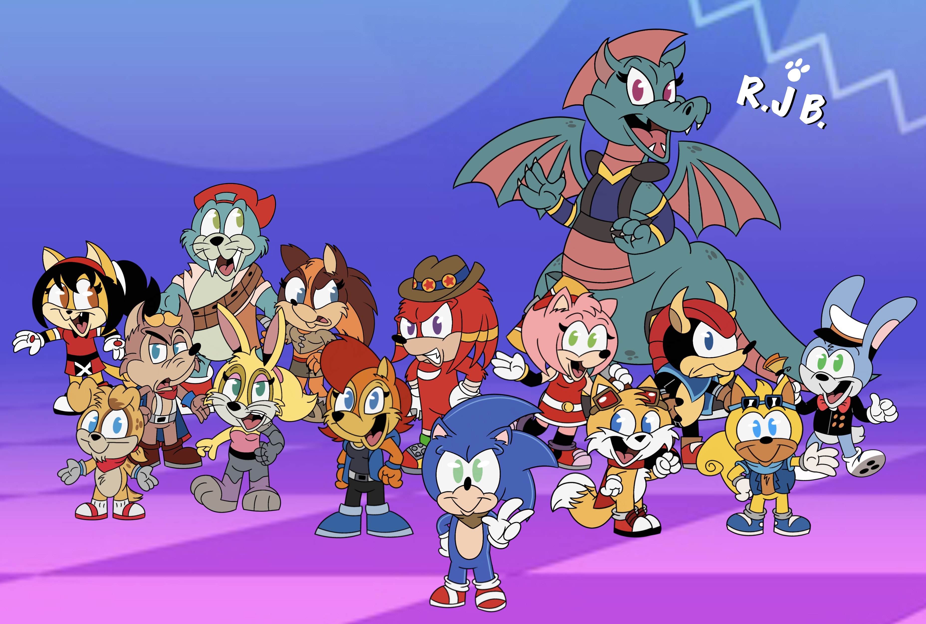 Sonic and The Freedom Team by RJToons on DeviantArt