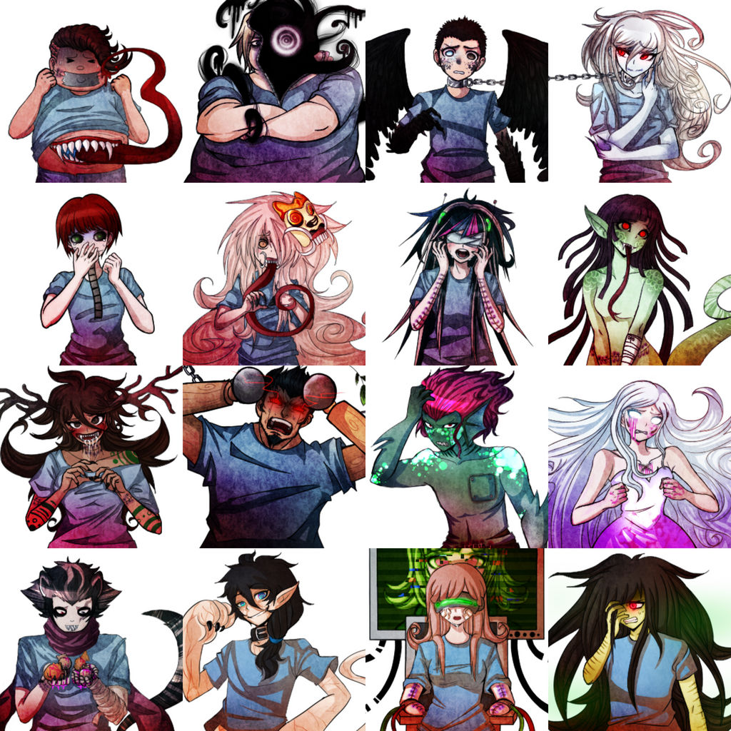 Dangan Ronpa Lab Au: 77th class experiments by Fullmoonrose7 on DeviantArt