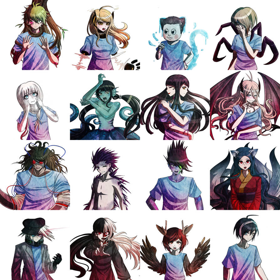 Dangan Ronpa Lab Au: V3 kids experiments by Fullmoonrose7 on DeviantArt